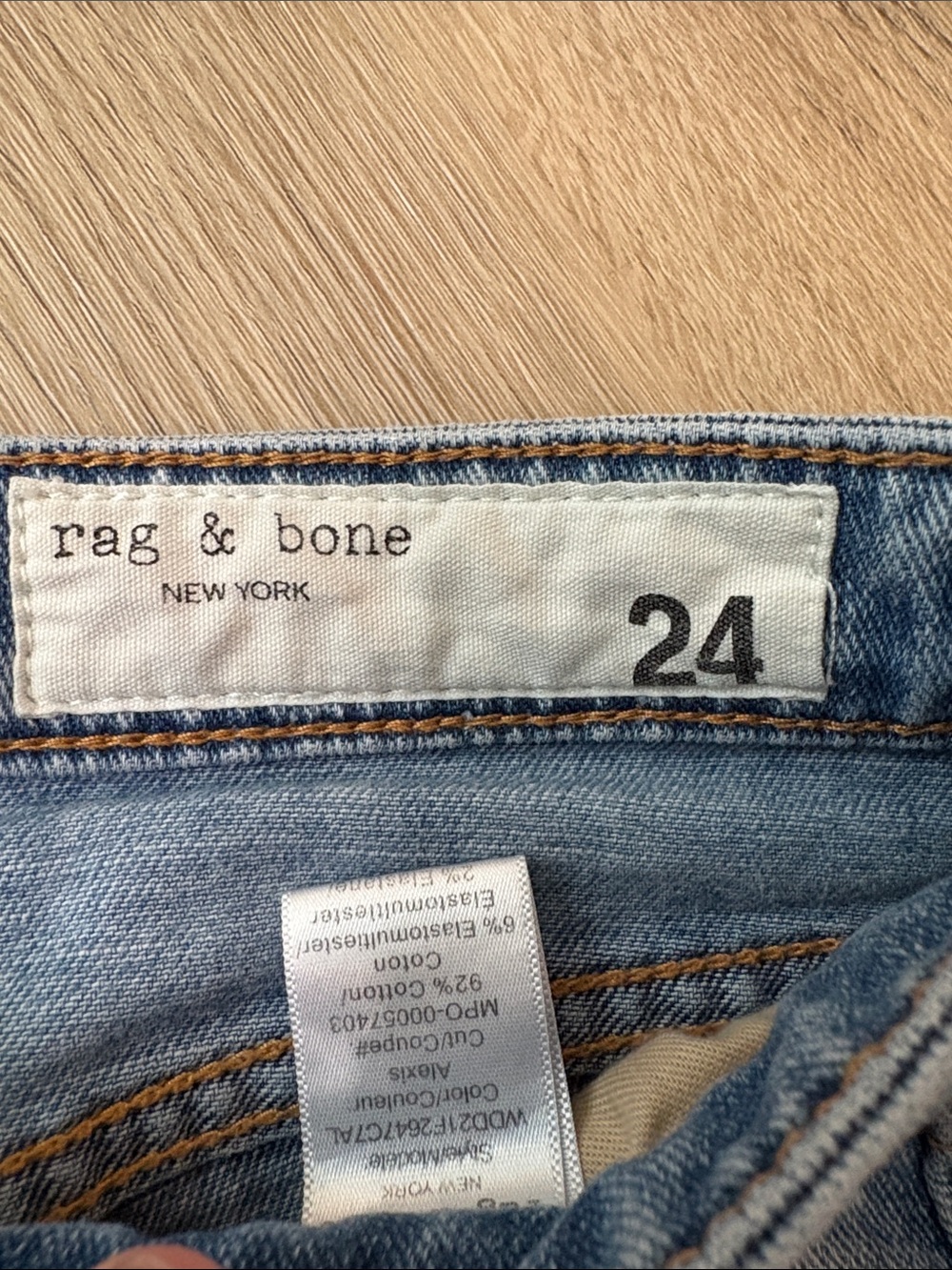 Rag & Bone Nina High Rise Ankle Cigarette Jeans Alexis Wash 24 - Picture 5 of 9